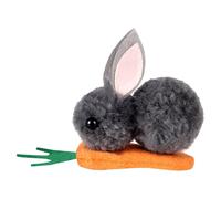 Pince à cheveux lapin de Pâques - Pince à cheveux en peluche carotte, mignonne avec décoration de carotte, douce et légère, pince à cravate | Accessoire de cheveux parfait pour les fêtes costumées