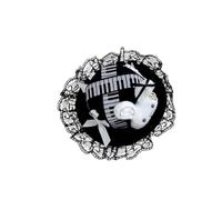 Pince à cheveux lapins avec petits chapeaux haut-de-forme pour cosplay, fête, accessoires de cheveux pour Lolitas Fashion Bowws Clip