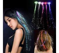 Pince à Cheveux Lumineuse LED,ensemble de 7 pièces LED lampe à cheveux LED Barrette Cheveux Femme, Accessoires de Cheveux de Noël pour Femmes (Perles avec trous)