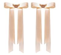 Pince à cheveux magnétique en forme de nœud - Maintien ferme et antidérapant, mini pince papillon 2 en 1 pour femmes, utilisation à une main, accessoire de coiffure idéal (Champagne)