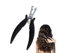 Pince à cheveux microbilles - Ouverture pour enlever l'extension - Outil professionnel de salon - Précision plus proche des perles de cheveux courtes - 6 mm - Extension de cheveux pour les styles de
