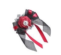 Pince à cheveux multi-usage pour Halloween, voile noir, motif nœuds noirs, accessoire de costume pour fêtes à thème, accessoire de costume réglable, voile noir