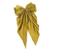Pince à cheveux noeud Chiffon Bow Hair Clip Women Large Bowknot Stain Hairpin Barrettes Girls Solid Color Ponytail Clip Hair Accessories Headwear mariage(Color-03)