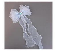 Pince à cheveux noeud Princess Pompom Hairpins Big Blue Bows Hair Clip Long Ribbon Duckbill Clip Girl School Hairgrips Headwear mariage(Color 11)