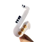 Pince à cheveux nostalgique en acétate avec forme de saxophone qui ajoute de la personnalité à n'importe quelle tenue