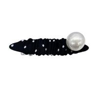 Pince à cheveux ondulée avec détails de perles pour un look sophistiqué et tendance en tissu Robert