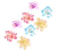 Pince à Cheveux Orchidée Bohème, 3 Fleurs, Tissu et Fer | Mini Barrette Décorative, Style Élégant et Léger, pour Femmes, Usage Fête ou Escapade Tropicale
