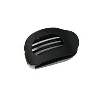 Pince à cheveux ovale et plate en forme de bec de canard givré pour femmes et filles - Noir