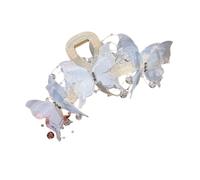 Pince à cheveux papillon en maille acrylique pour queue de cheval, forte prise en main pour femme, esthétique, mariage, chignon, pince à cheveux