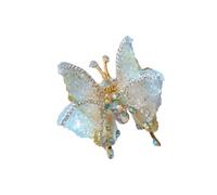 Pince à cheveux papillon volant pour filles - Jolie aile mobile 3D avec strass - Pour femme - Pour un usage quotidien - Toutes assorties