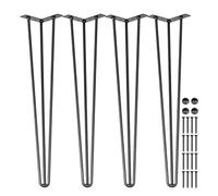 Pince à Cheveux Pieds de Table en Fer forgé Pied de Table en Fer Bricolage Tables Basses en Forme de U faciles à démonter Pieds Simples en métal Canapés Protections de Sol (30 Pouces (76cm))