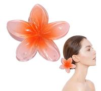 Pince à cheveux pince à cheveux avec fleurs en résine - pince colorée pour filles, pince décorée pinces à griffes avec longues et courtes, idéale pour l'école, les mariages et les vacances