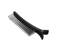 Pince à cheveux - Pince à coiffer antidérapante, pinces à cheveux, repose-doigt texturé, pointe pointue de précision, ustensile de salon léger, parfait pour le brushing et le lissage des boucles