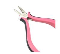 Pince à cheveux plaque pince Extensions de cheveux pinces anneaux professionnels for Nano Silicone Micro perles outil Outil Coiffure Salon & Maison(1unit Pink)