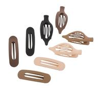 Pince à Cheveux Plate Effet Mat Géométrique, Lot de 8 Pièces