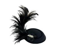 Pince à cheveux pour adolescents avec décoration en feutre en forme de chapeau vintage pour prendre des photos d'épingles à cheveux pour la mariée