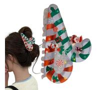 Pince à cheveux pour cheveux épais - Pince à cheveux de Noël en acrylique épais, beaux accessoires de Noël pour femmes - Pince à cheveux pour cheveux épais et fins