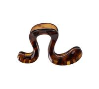 Pince à cheveux pour de cheval, coque en acrylique incurvée, dents intérieures, charnière à ressort, contrôle sécurisé pour les voyages scolaires, les entraînements quotidiens, chignons