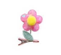 Pince à cheveux pour enfants fixe de belles barrettes antidérapantes pour enfants rose