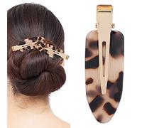 Pince à cheveux pour femme et fille - Sans pli - Léopard clair