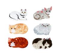 Pince à cheveux pour princesse chaton grande barrette à cheveux ornement unique épingle à cheveux tendance unique ornement