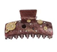 Pince à cheveux pratique en acrylique avec un design unique de coque pour femme Accessoire de cheveux tendance pour la maison, le bureau, la fête