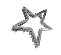 Pince à cheveux pratique en métal en forme d ' étoile, black, A | Accessoires de cheveux en alliage pratiques pour femmes et filles, faciles à utiliser, utilisation quotidienne,