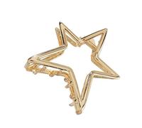 Pince à cheveux pratique en métal en forme d ' étoile, Gold-color | Accessoires de cheveux en alliage pratiques pour femmes et filles, faciles à utiliser, utilisation quotidienne,