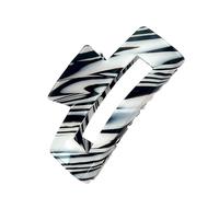 Pince À Cheveux Rayée De Couleur Bonbon Barrettes Anti-traction Queue Cheval À Forte Adhérence Pour Chignons Accessoire Rayé Français Essentiel