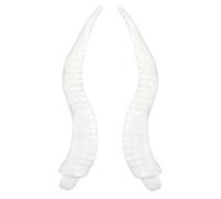 Pince à cheveux réaliste en PVC en forme de corne de mouton pour sac à dos à coudre pour adulte punk