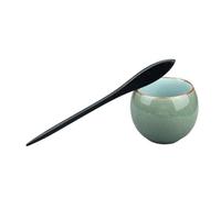 Pince à cheveux rétro en bois de santal sculpté chinois ancien - Baguettes à cheveux - Accessoire de costumade ou de fête - 47