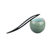 Pince à cheveux rétro en bois de santal sculpté chinois antique 47 Style baguette à cheveux Cosplay Party Headwear Accessoires (Ling Su)