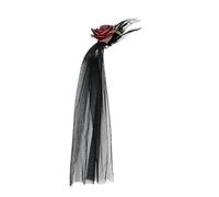 Pince à Cheveux Squelette Crâne Halloween Femmes Chapeau Bibi Fascinator Gothique Dentelle Épingles à Cheveux Barrettes Vintage Accessoires Coiffe Mariage Cocktail Déguisement Cosplay