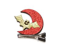 Pince à cheveux stéréo d'Halloween pour fille - Épingles à cheveux citrouille chauve-souris - Décoration amusante