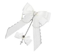 Pince à cheveux style années 2000 pour Halloween, punk, dentelle, nœud papillon pour événement, anime, tenue de chambre pour cosplay