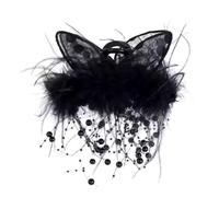 Pince à cheveux sur le thème de la princesse - Jolie pince à cheveux à plumes - Pince à cheveux solide pour filles