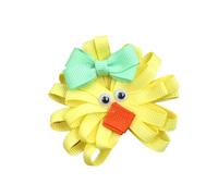 Pince à cheveux sur le thème du printemps et de Pâques, motif poulet/lapins, barrette en tissu pour enfants, festival, vacances, décoration de cheveux