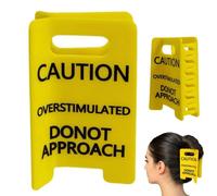 Pince à cheveux surstimulée avec design « Do Not Approach » - Pinces à cheveux humoristiques avec avertissement - Cadeau unique pour les femmes - Pince à cheveux créative pour des occasions spéciales