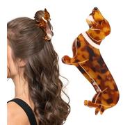 Pince à cheveux teckel - Acétate brillant pour cheveux épais/fins, prise en main robuste, accessoires de style rétro et cadeaux de Saint-Valentin pour femme