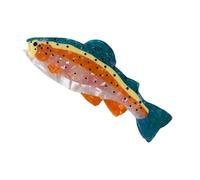 Pince à cheveux tendance en acétate - Couleur vive - Forme de poisson - Prise en main douce et solide - Pour différentes coiffures