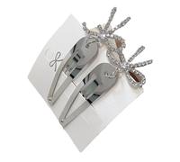 Pince à cheveux tendance en métal avec nœud en forme de cœur et pendentif en forme de cœur pour différentes coiffures