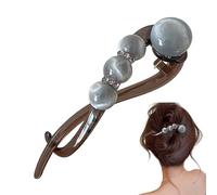 Pince À Cheveux Torsadée Élégante - Décor De Perles, Mâchoire Antidérapante, Pince Torsadée À La Mode | Pinces À Cheveux, Élastiques Pour Queue De Cheval, Pour Femmes, Mère, Épouse, Fille, Petite Amie