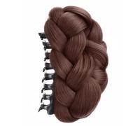 Pince à cheveux torsadée en fibre synthétique pour femme avec un aspect naturel pour une coiffure rapide