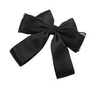 Pince à cheveux traditionnelle française avec nœud en ruban, élégant, vintage, matière en polycoton doux, excellente pour les femmes pour un usage quotidien, autrement cas spéciaux, pinces à cheveux