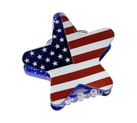 Pince à cheveux type griffe du 4 juillet | Pince à cheveux patriotique blanche et bleue | Mini pinces à cheveux griffe 4 juillet pour femme mariée mariage vacances festival usage quotidien décontracté