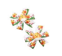 Pince à cheveux unique avec lapins et fleurs de Pâques sur le thème des vacances, adaptée aux enfants et aux adultes qui aiment