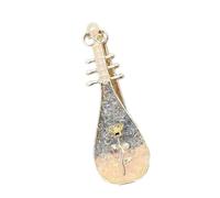 Pince à cheveux unique instrument chinois avec perles artificielles Rose Han Costume Cheveux Décors Bill Clip pour un usage quotidien