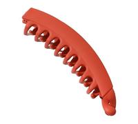 Pince à cheveux verticale givrée Texture Épingle à cheveux forte adhérence pour queue de cheval haute Fixation Accessoire décoratif Organisateur de coiffure Banane Alternative Orange
