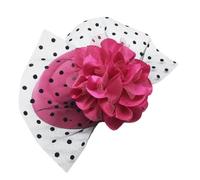 Pince à cheveux vintage pour mariée avec fil décoratif chapeau haut-de-forme fleur performance épingle à cheveux vintage pour prendre des photos
