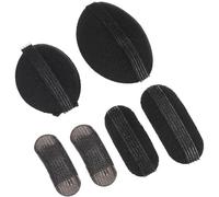 Pince à Cheveux Volumineuse Noire en Mousse, 1 Set